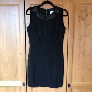 Black dress with bead embellishment NWOT
